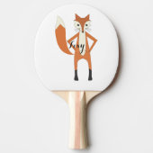 Gepersonaliseerde Woodland Creatures Fox Tafeltennisbatje (Voorkant)