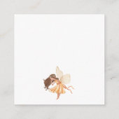 Gepersonaliseerde Woodland Fairy Bloemen Meisjes G Informatiekaartje (Achterkant)