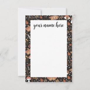 Gepersonaliseerde Woodland Notecards Bedankkaart