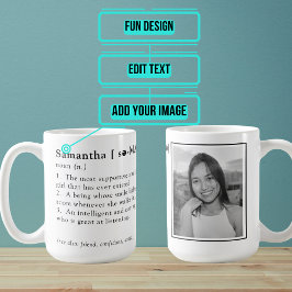 Gepersonaliseerde woordenboekingang Grappig Koffiemok