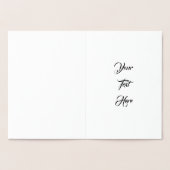 Gepersonaliseerde Word Art 50e Jubileum Goud Folie Kaarten (Binnen)