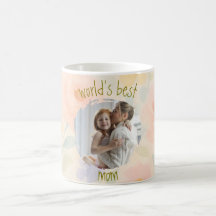 Gepersonaliseerde 'World's Best Mom' Floral Mok
