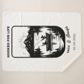 Gepersonaliseerde worp, koppels bruiloft deken, vi sherpa deken (Voorkant (horizontaal))