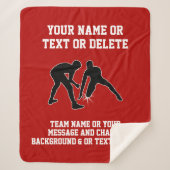 Gepersonaliseerde worstelgeschenken voor senioren  sherpa deken (Voorkant)