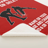 Gepersonaliseerde worstelgeschenken voor senioren  sherpa deken (3/4)