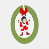 gepersonaliseerde worsteling metalen ornament (Voorkant links)