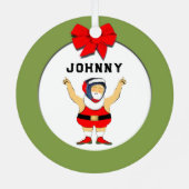 gepersonaliseerde worsteling metalen ornament (Achterkant)