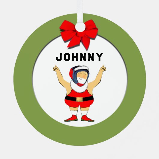 gepersonaliseerde worsteling metalen ornament (Achterkant)