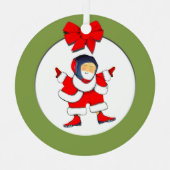 gepersonaliseerde worsteling metalen ornament (Voorkant)