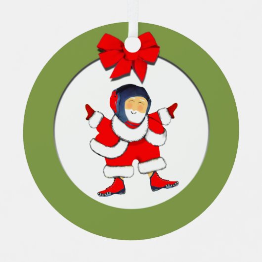 gepersonaliseerde worsteling metalen ornament (Voorkant)