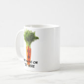 Gepersonaliseerde Wortelen Cartoon Koffiemok (Voorkant links)