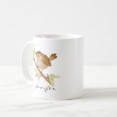Gepersonaliseerde Wren Bird Mok (Voorkant links)