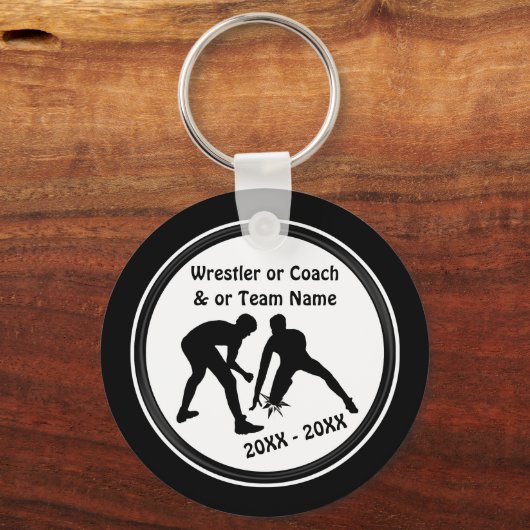 Gepersonaliseerde wresterende cadeaus voor rustell sleutelhanger (Voorkant)