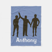 Gepersonaliseerde wrestler Winning Fleece Blanket (Voorkant)