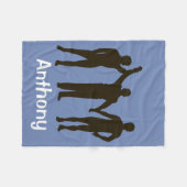 Gepersonaliseerde wrestler Winning Fleece Blanket Deken (Voorkant (Horizontaal))