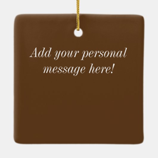 Gepersonaliseerde WWII Overwinningsversiering Keramisch Ornament (Achterkant)