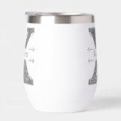 Gepersonaliseerde X Initiaal Silver Monogram Jouw (Rechts)