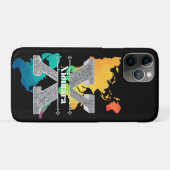 Gepersonaliseerde X Initiaal Silver Monogram Jouw Case-Mate iPhone Case (Achterkant (horizontaal))