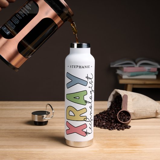 Gepersonaliseerde X-ray Technologist X-ray Tech Gi Waterfles (Koffie)