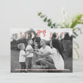 Gepersonaliseerde Xmas Kaart met sokken (Staand voorkant)