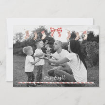 Gepersonaliseerde Xmas Kaart met sokken