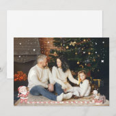 Gepersonaliseerde Xmas Kaart w / Santa & cadeaus (Voorkant / Achterkant)