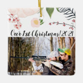 Gepersonaliseerde XMAS Ornament Baby Roze Kosmos o (Voorkant)