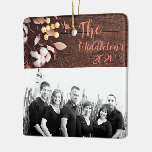 Gepersonaliseerde XMAS Ornament Cotton Branch op D (Links)