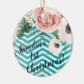 Gepersonaliseerde XMAS Ornament geometrisch Roos C (Links)
