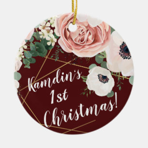 Gepersonaliseerde XMAS Ornament Geometrische Tuinw