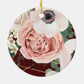 Gepersonaliseerde XMAS Ornament Geometrische Tuinw (Achterkant)