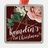 Gepersonaliseerde XMAS Ornament Geometrische Tuinw (Voorkant)