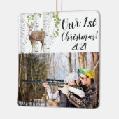 Gepersonaliseerde XMAS Ornament Herten Doe Buck Wo (Links)