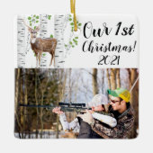 Gepersonaliseerde XMAS Ornament Herten Doe Buck Wo (Voorkant)