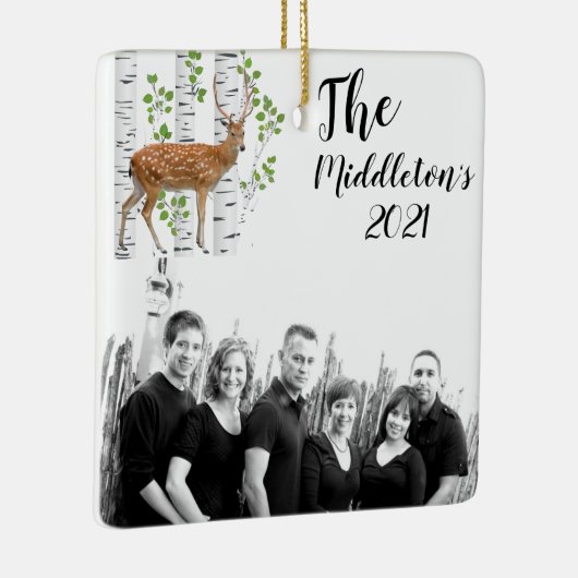 Gepersonaliseerde XMAS Ornament Herten Doe Buck Wo (Rechts)