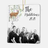 Gepersonaliseerde XMAS Ornament Herten Doe Buck Wo (Links)