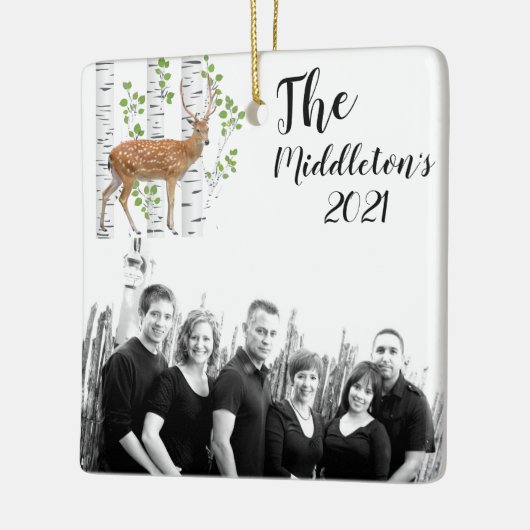 Gepersonaliseerde XMAS Ornament Herten Doe Buck Wo (Links)