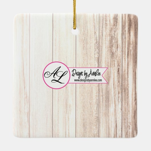 Gepersonaliseerde XMAS Ornament laarzen land rusti (Achterkant)