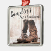 Gepersonaliseerde XMAS Ornament laarzen land rusti (Links)