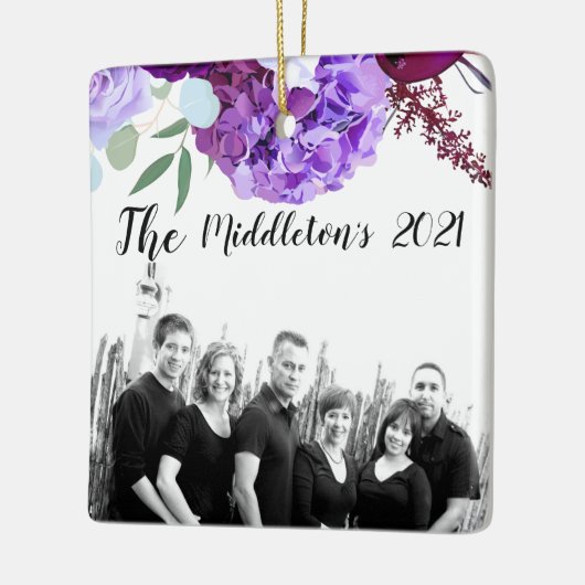 Gepersonaliseerde XMAS Ornament Lavendel Hibiscus (Links)