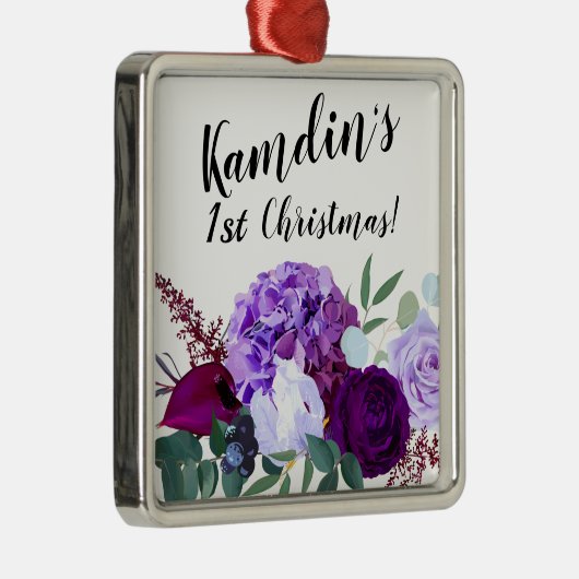 Gepersonaliseerde XMAS Ornament Lavendel Hibiscus  (Rechts)