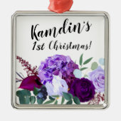 Gepersonaliseerde XMAS Ornament Lavendel Hibiscus  (Voorkant)