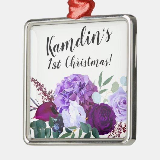 Gepersonaliseerde XMAS Ornament Lavendel Hibiscus  (Links)