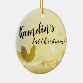 Gepersonaliseerde XMAS Ornament Sunny Morning Boer (Rechts)
