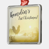 Gepersonaliseerde XMAS Ornament Sunny Morning Boer (Links)