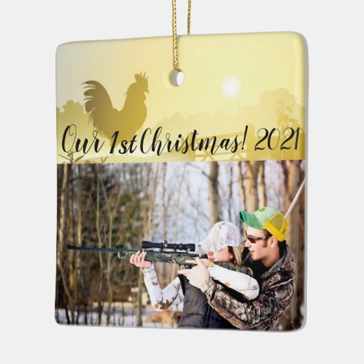 Gepersonaliseerde XMAS Ornament Sunny Morning Boer (Links)