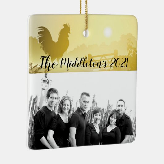 Gepersonaliseerde XMAS Ornament Sunny Morning Boer (Rechts)