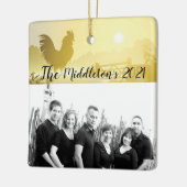 Gepersonaliseerde XMAS Ornament Sunny Morning Boer (Links)