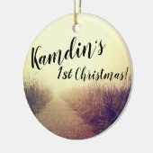 Gepersonaliseerde XMAS Ornament Sunrise Pathway Wa (Links)