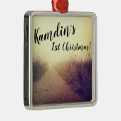 Gepersonaliseerde XMAS Ornament Sunrise Pathway Wa (Rechts)